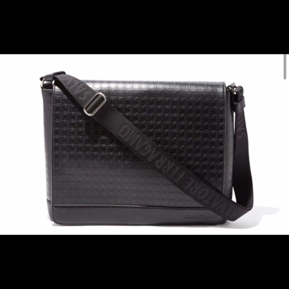Salvatore Ferragamo Leather Messenger Bag
